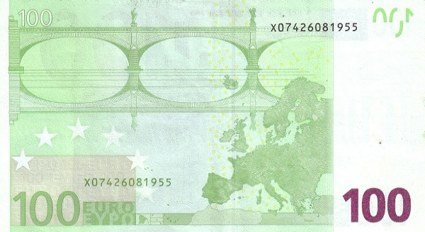 P12X European Union 100 Euro Year 2002 (Trichet)